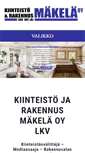 Mobile Screenshot of makelalkv.fi